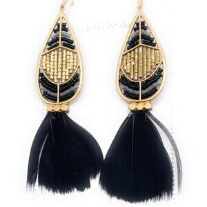 Wisten Feather Stella & Dot Earrings -E371G